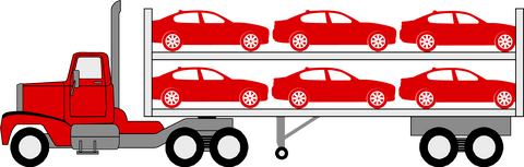 Open Car Hauler Icon